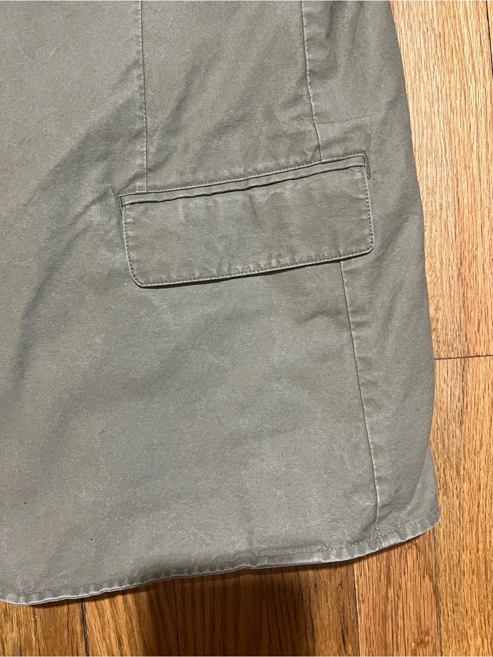 LL Bean Sport Coat Blazer Mens Size 42 R Olive 100% Cotton Jacket Vintage